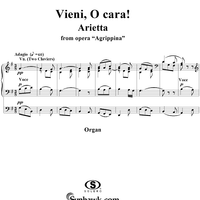 Arietta "Vieni, O cara!" from the Opera of Agrippina