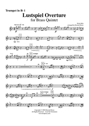 Lustspiel Overture - Trumpet 1 in Bb