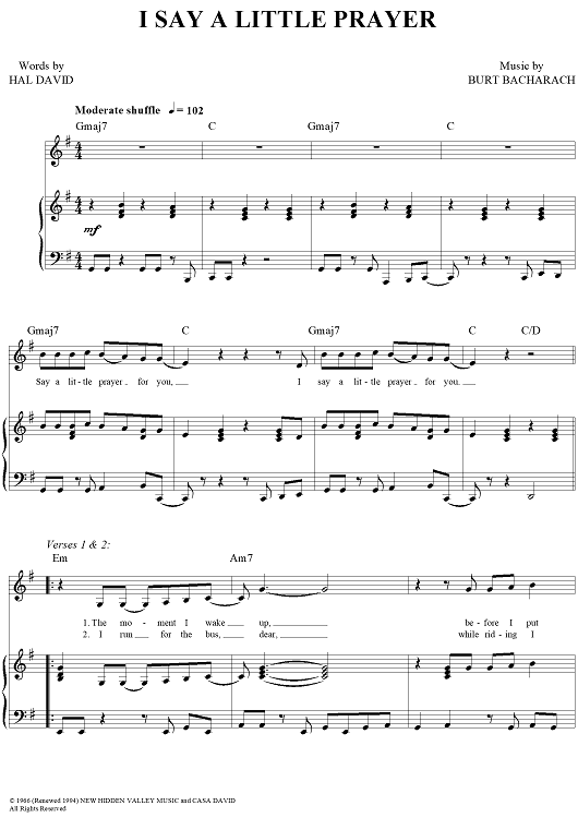 I Say a Little Prayer