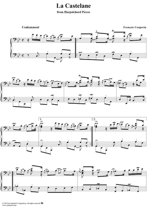 Harpsichord Pieces, Book 2, Suite 11, No.1:  La Castelane