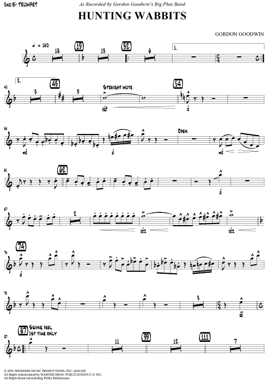 Hunting Wabbits - B-flat Trumpet 2