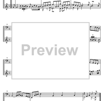 Suite  4 F Major BWV 809 - Score
