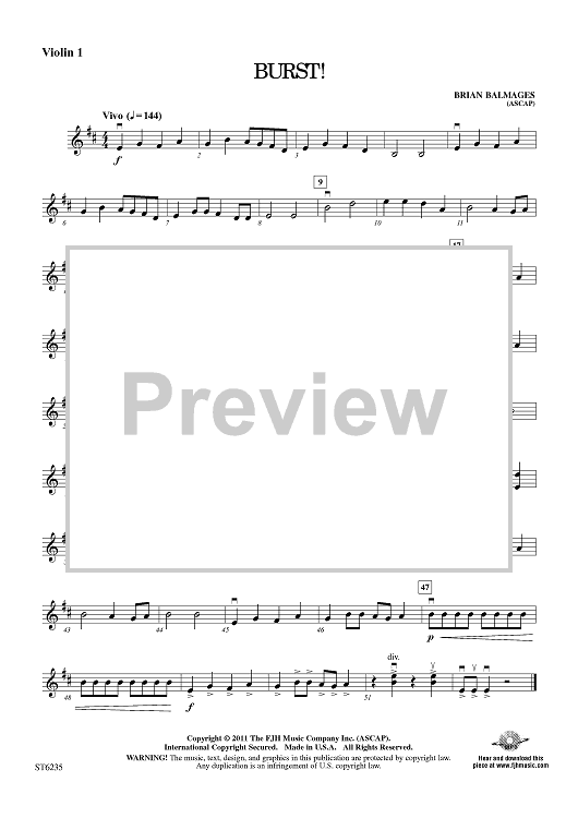 BURST! - Violin 1
