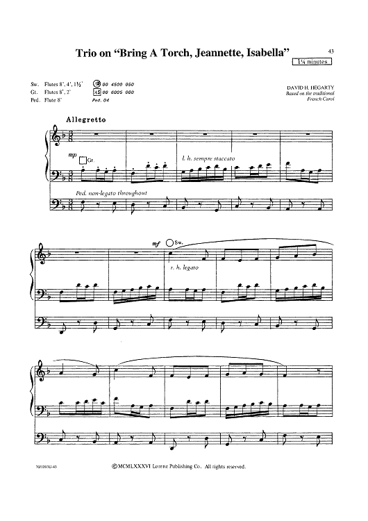 Trio on "Bring A Torch, Jeannette, Isabella"