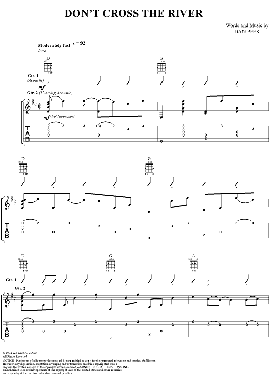 Don't Cross the River