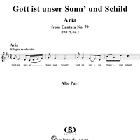 "Gott ist unser Sonn' und Schild!", Aria, No. 2 from Cantata No. 79: "Gott, der Herr, ist Sonn' und Schild" - Alto
