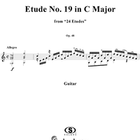 Etude No. 19 in C major - From "24 Etudes"  Op. 48