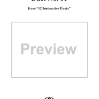 Duet No. 11, from "12 Instructive Duets" - Violin 2
