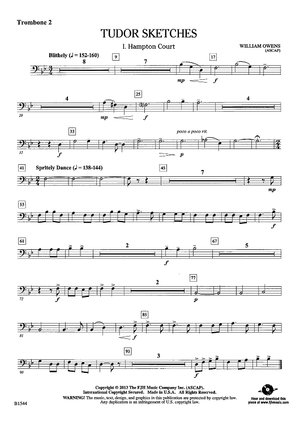 Tudor Sketches - Trombone 2