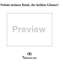 "Nehmt meinen Dank, ihr holden Gönner!", aria, K383 - Full Score