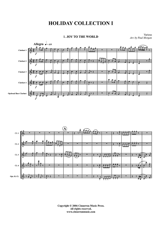 Holiday Collection I - Score