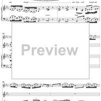 "Kreuz und Krone sind verbunden", Aria, No. 4 from Cantata No. 12: "Weinen, Klagen, Sorgen, Zagen" - Piano Score