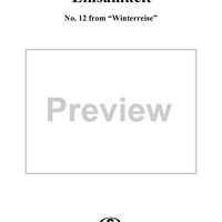 Winterreise (Song Cycle), Op.89, No. 12 - Einsamkeit, D911 - No. 12 from "Winterreise"  Op.89
