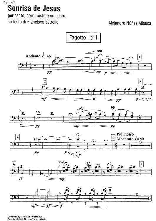 Sonrisa de Jesus - Bassoons