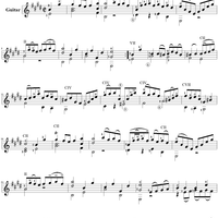 Gavotte in E - Guitar