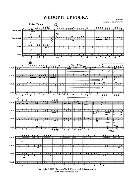 Whoop It Up Polka - Score