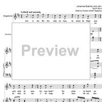 Dort in den Weiden Op.97 No. 4