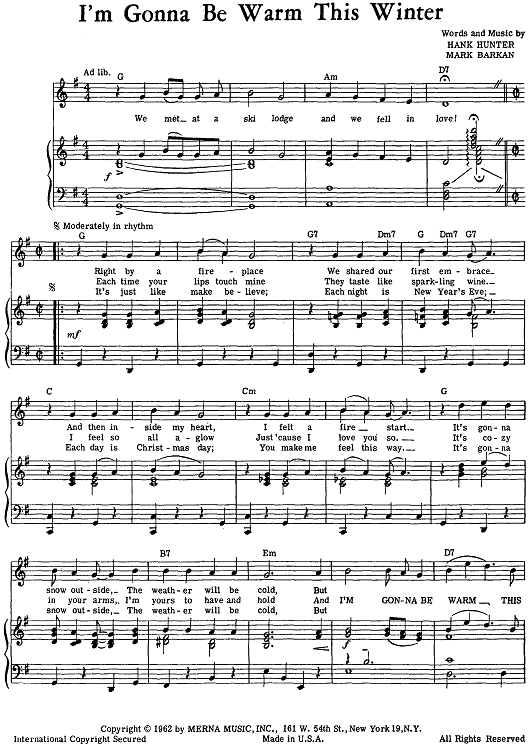 I'm Gonna Be Warm This Summer
