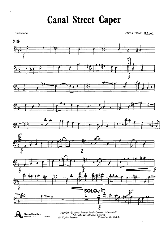 Canal Street Caper - Trombone
