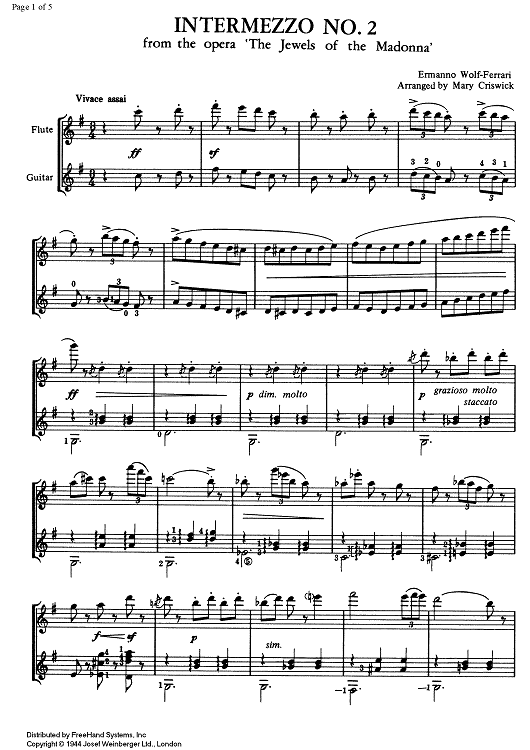 Intermezzo No. 2 from The Jewels of the Madonna