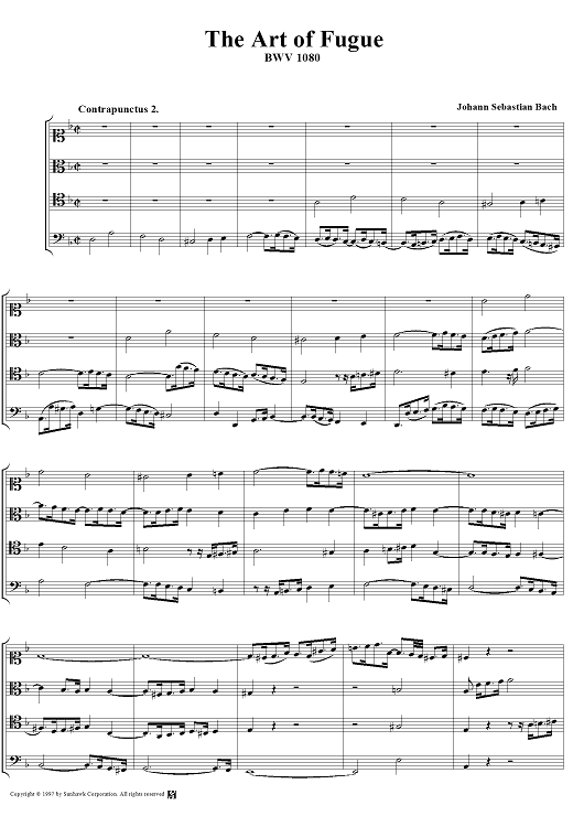 The Art of Fugue: Contrapunctus 2