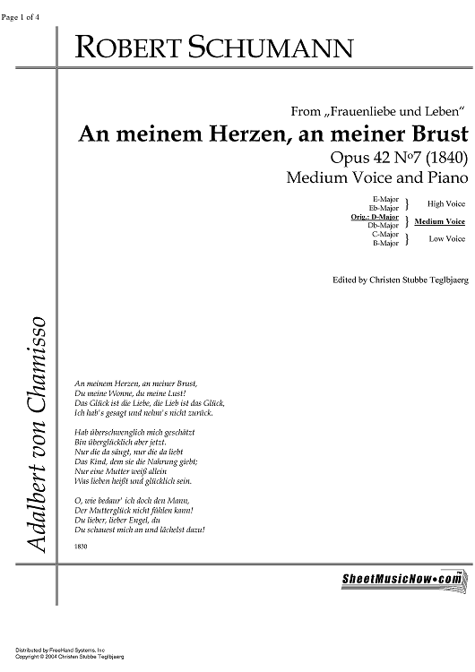 An meinem Herzen, an meiner Brust Op.42 No. 7