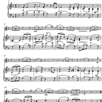 Siciliano (Sonata No. 4) and Minuet (Sonata No. 3) - Score