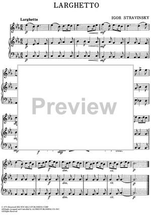 Larghetto - Piano/Conductor, Oboe, Bells
