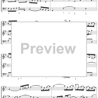 Trio Sonata in G major, movt. 1 - BWV1038 - Score