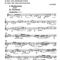 Sonata da camera No. 1 ... meditation and nocturnes - B-flat Bass Clarinet