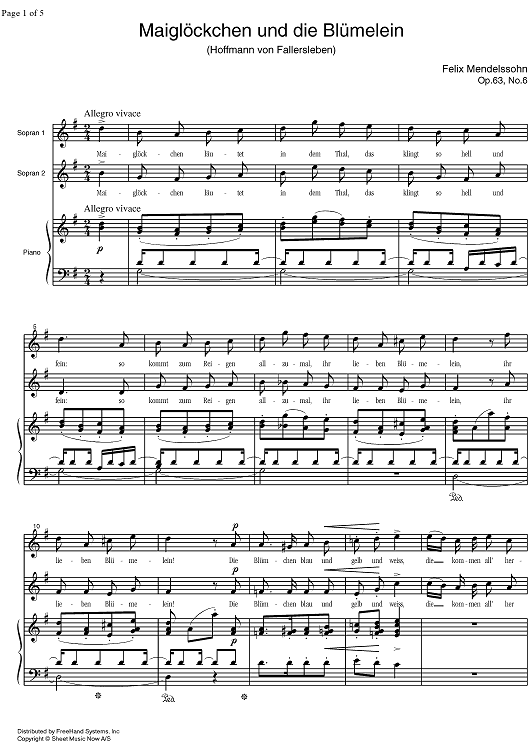 Maiglöckschen und die Blümelein