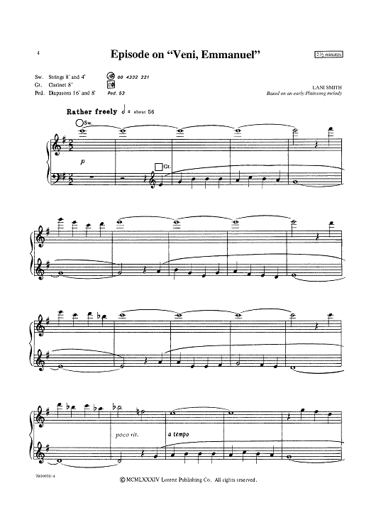 Episode on "Veni, Emmanuel"