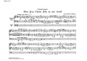 Choral Prelude on "Herr Jesu Christ, dich zu uns wend"