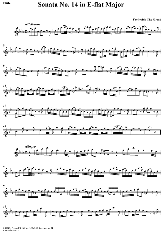 Sonata No. 14 in E-flat Major - Flute