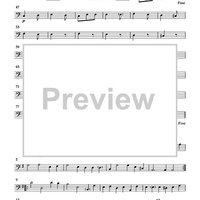 Water Music Selections for Trombone Quartet - Trombone 3