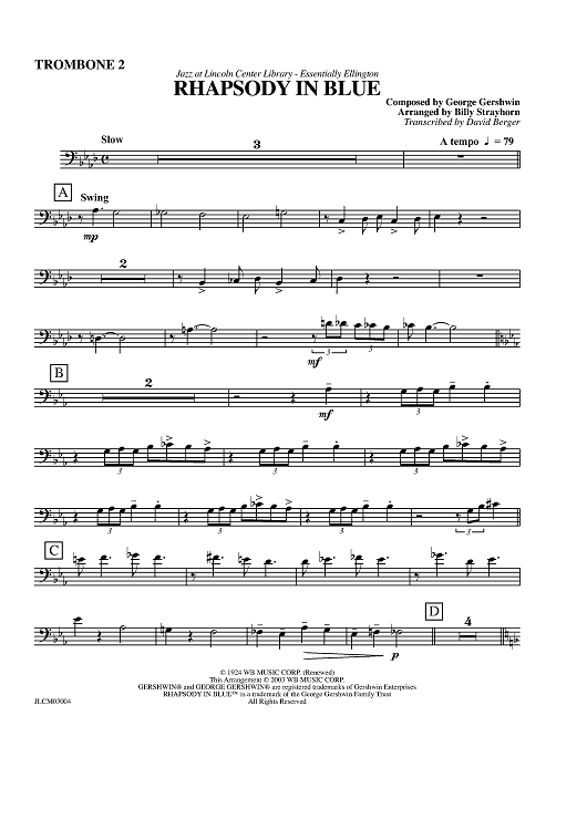 Rhapsody in Blue - Trombone 2