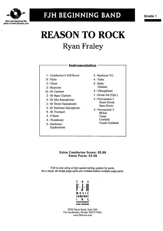 Reason To Rock - Score Cover