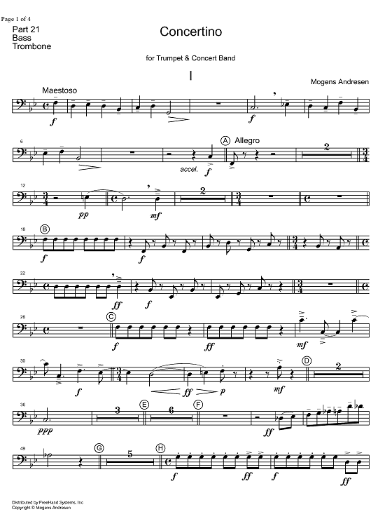 Concertino - Bass Trombone