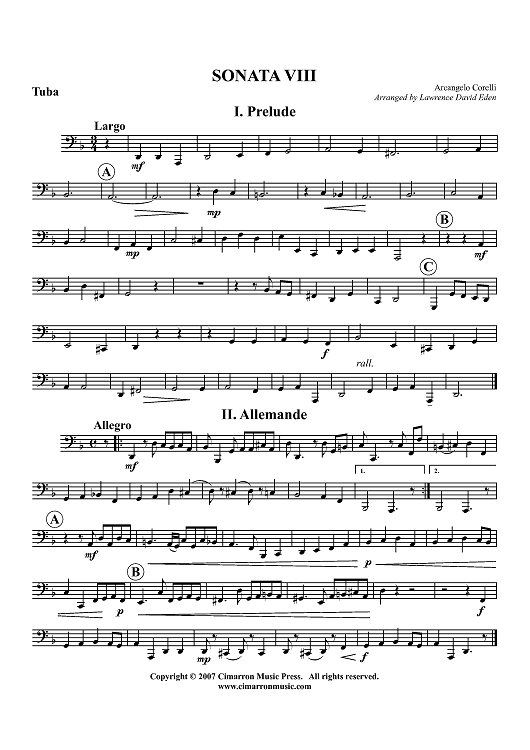 Sonata VIII - Tuba