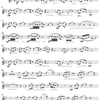 Quartet No. 1 in D major (D-dur). Movement II, Andante cantabile - Violin 1