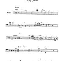 Petit quartet de corda (Little string quartet) - Cello