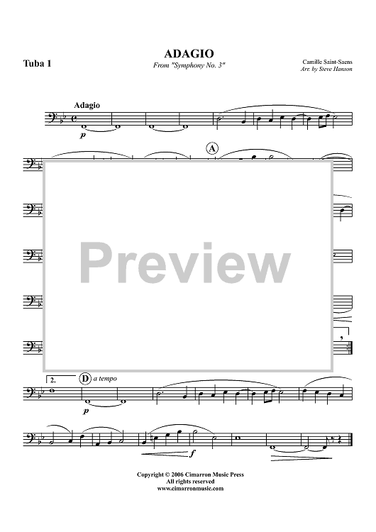 Adagio (from "Symphony No. 3") - Tuba 1