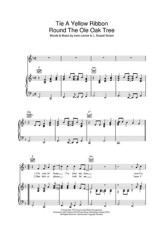 Tie A Yellow Ribbon 'Round The Old Oak Tree