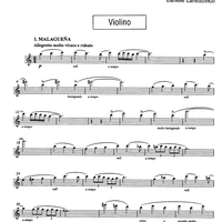 6 canzoni andaluse (6 andalusian songs) - Violin