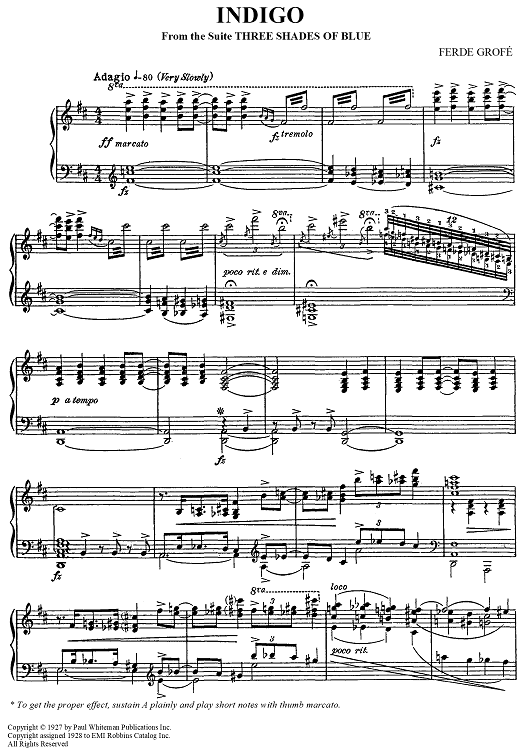 Indigo - from the Suite Three Shades Of Blue