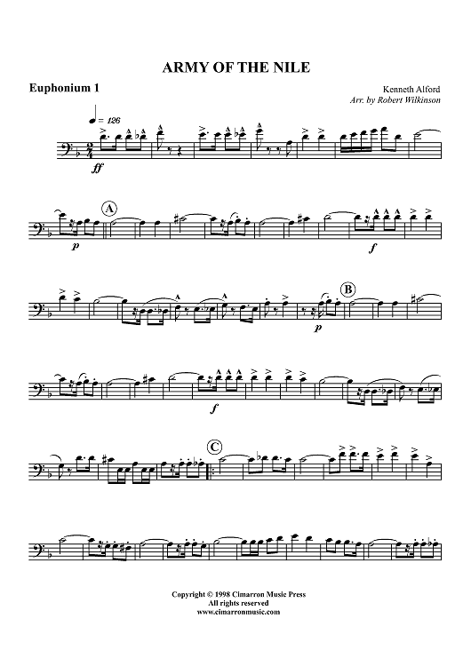 Army of the Nile - Euphonium 1 BC/TC