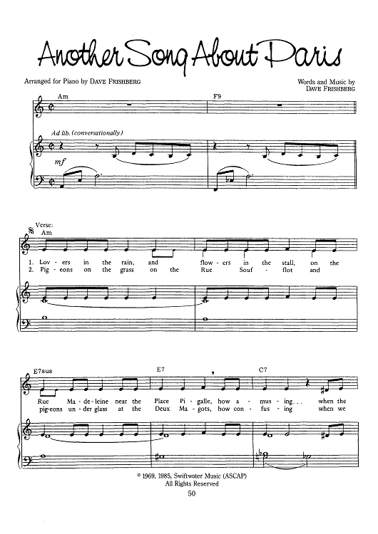 Another Song About Paris