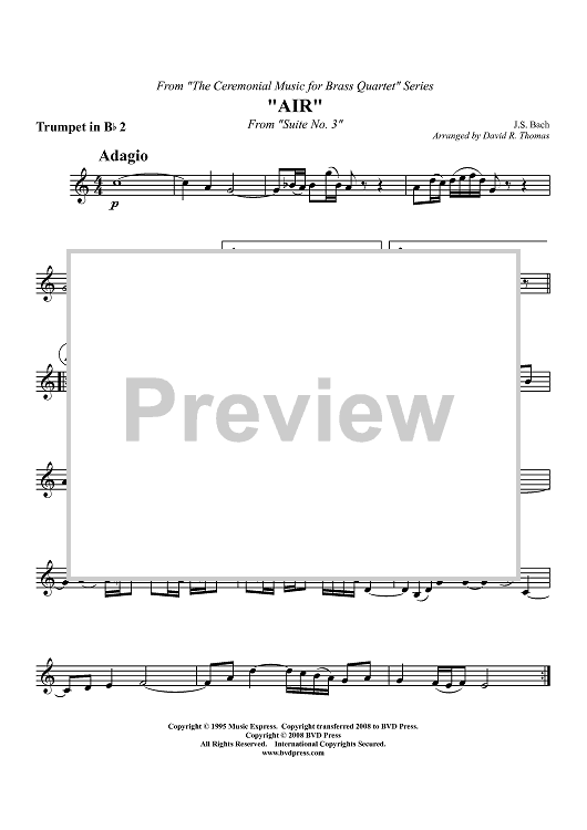 Air on the G String - Trumpet 2