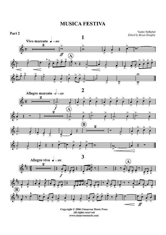 Musica Festiva - Clarinet 2