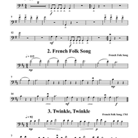 Twenty Folk Tunes for Bass Quartet (or Trio) - Double Bass 3